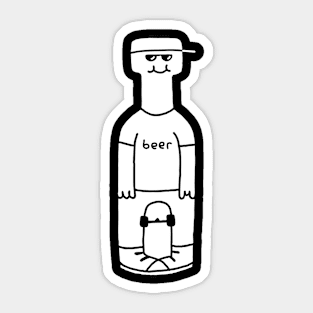 Beer Man Sticker